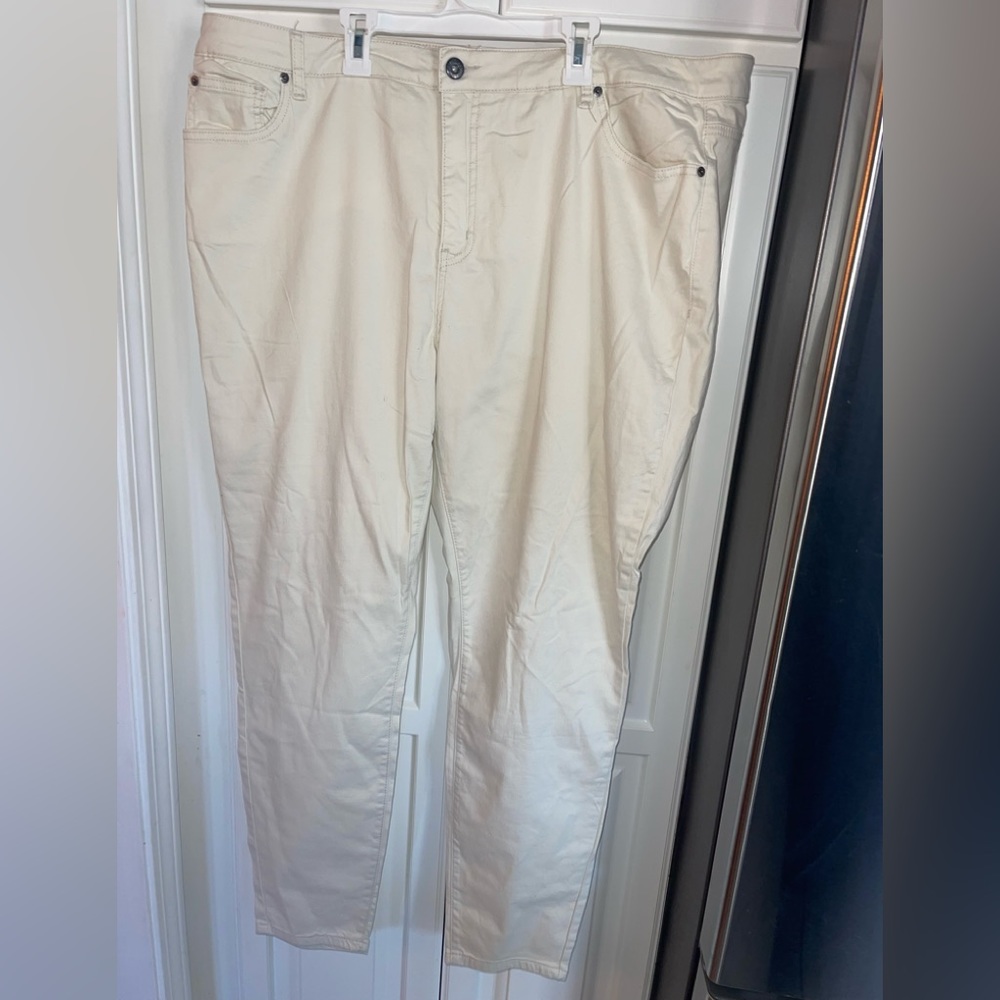 Ashley Stewart Plus Size‎ Jeggings Egret Sz 24 NWT